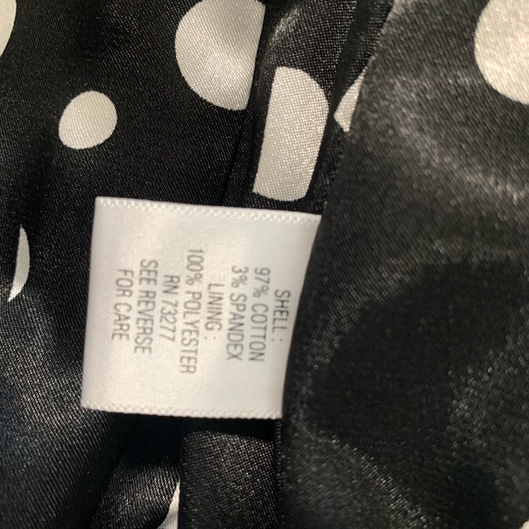 Apt.9 Misses Coat, Size: Medium, Color: White/Black with White Polka Dots - Picture 8 of 8